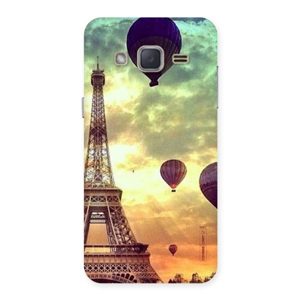 Artsy Hot Balloon And Tower Back Case for Galaxy J2
