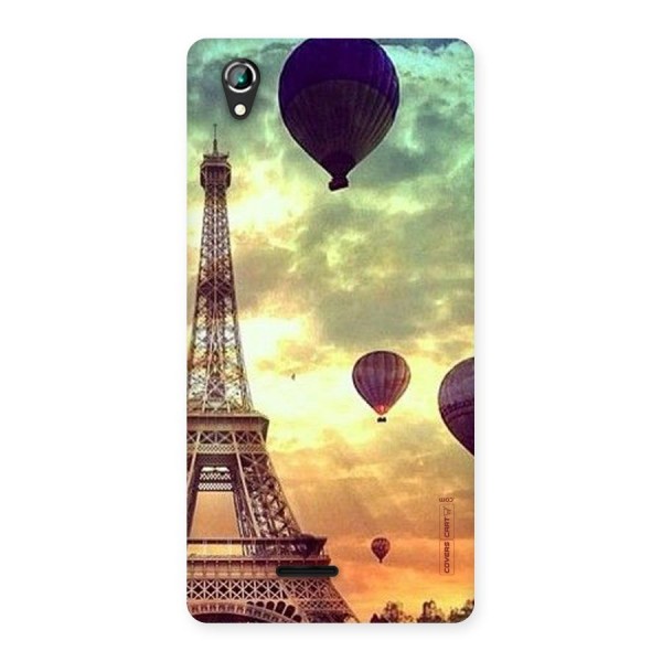 Artsy Hot Balloon And Tower Back Case for Lava Iris 800