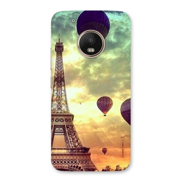 Artsy Hot Balloon And Tower Back Case for Moto G5 Plus