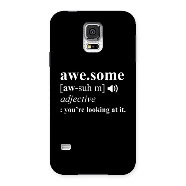 Awesome Looking at it Back Case for Samsung Galaxy S5