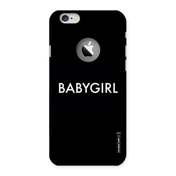 Baby Girl Back Case for iPhone 6 Logo Cut