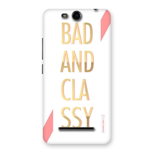 Bad And Classy Back Case for Micromax Canvas Juice 3 Q392