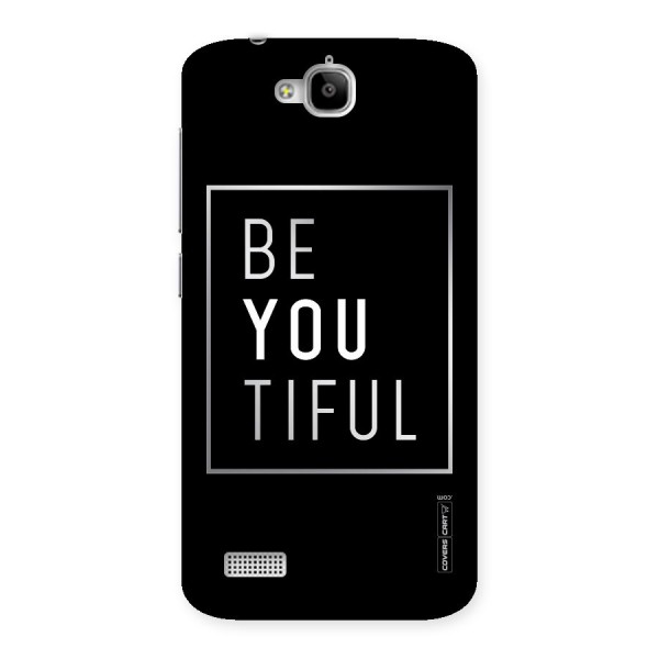 Be You Beautiful Back Case for Honor Holly