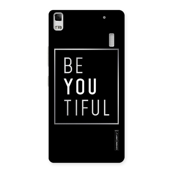 Be You Beautiful Back Case for Lenovo K3 Note