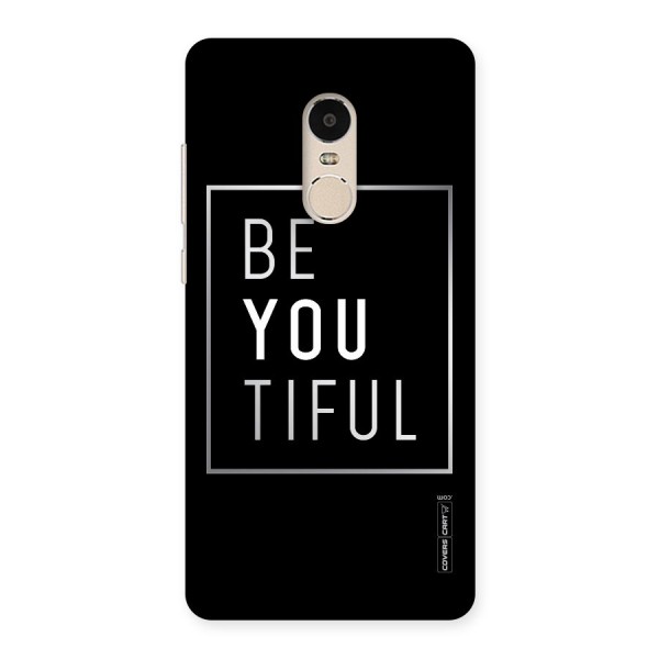 Be You Beautiful Back Case for Xiaomi Redmi Note 4