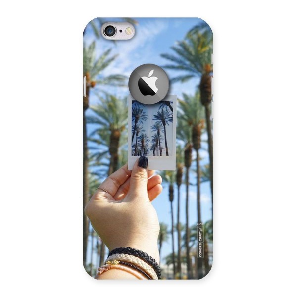 Beach Trees Back Case for iPhone 6 Logo Cut