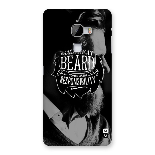 Beard Responsibility Quote Back Case for LeTv Le Max