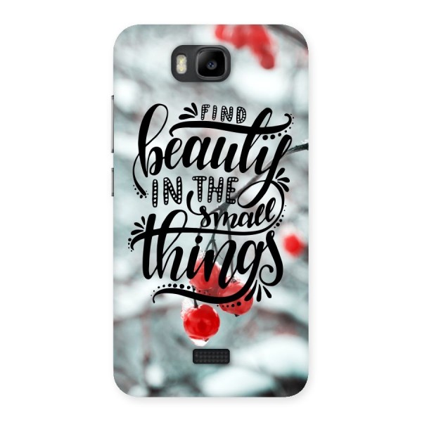 Beauty in Small Things Back Case for Honor Bee