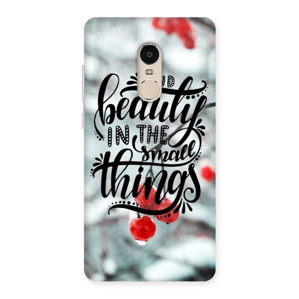 Beauty in Small Things Back Case for Xiaomi Redmi Note 4