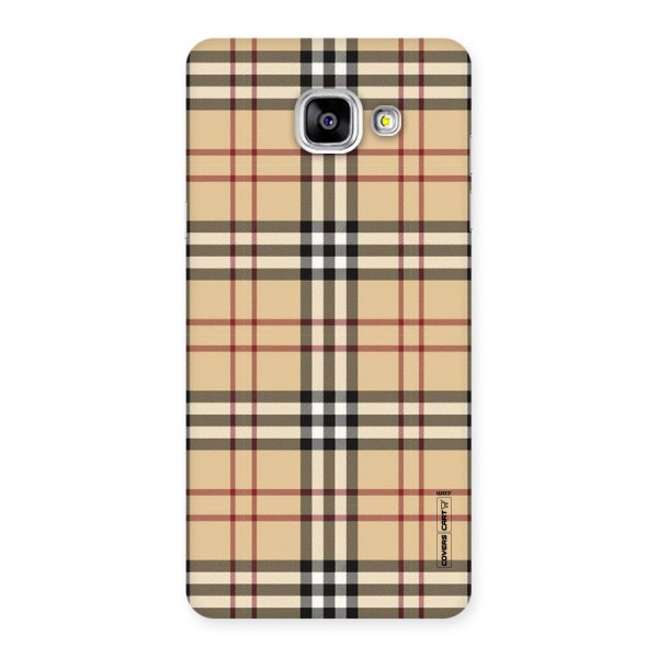 Beige Check Back Case for Galaxy A5 2016