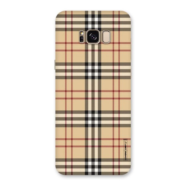 Beige Check Back Case for Galaxy S8 Plus