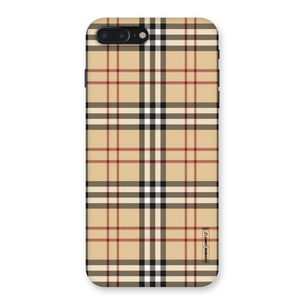 Beige Check Back Case for iPhone 7 Plus