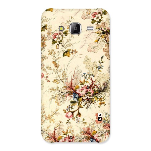 Beige Floral Back Case for Samsung Galaxy J2 Prime