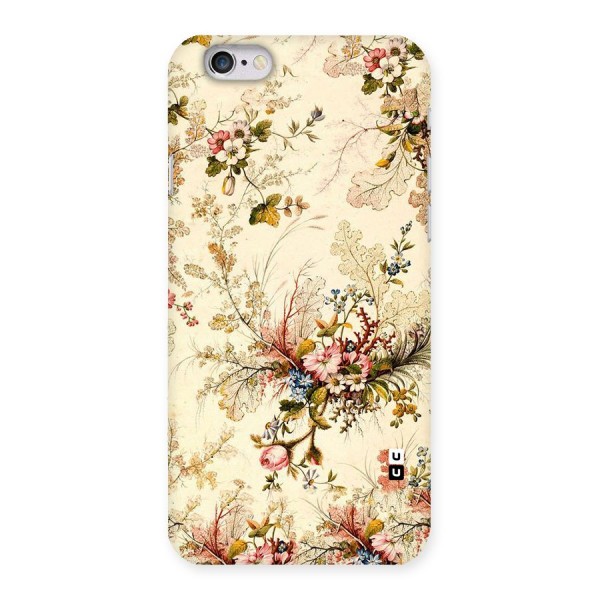 Beige Floral Back Case for iPhone 6 6S