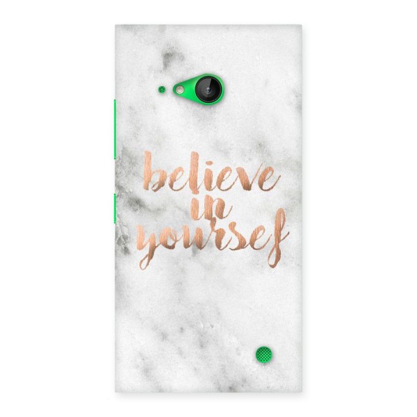 Believe in Yourself Back Case for Lumia 730