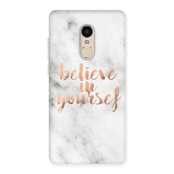 Believe in Yourself Back Case for Xiaomi Redmi Note 4