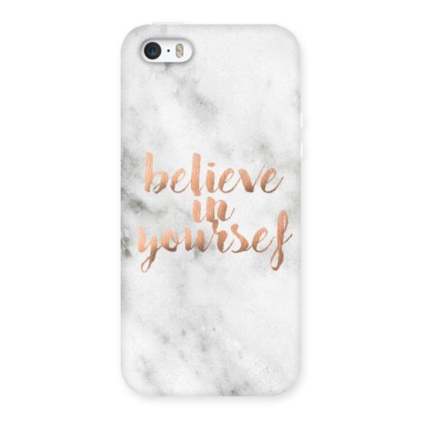 Believe in Yourself Back Case for iPhone SE