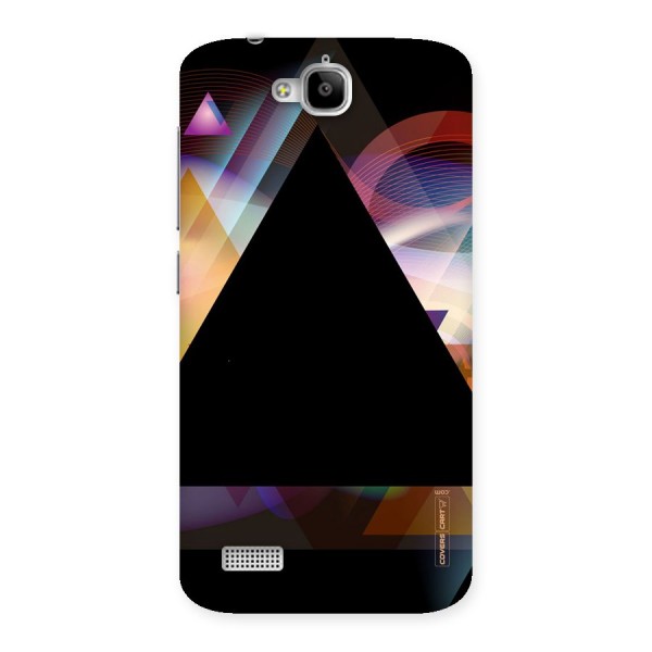 Triangle Black Abstract Back Case for Honor Holly