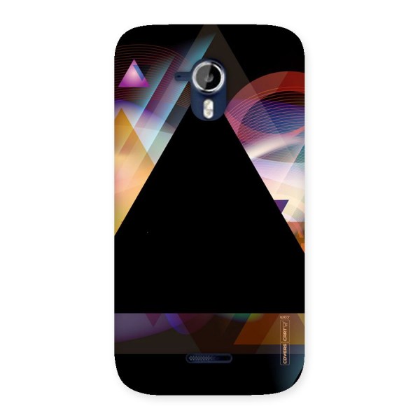 Triangle Black Abstract Back Case for Micromax Canvas Magnus A117
