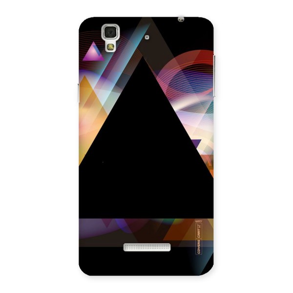 Triangle Black Abstract Back Case for Yu Yureka