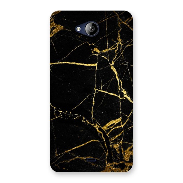 Black And Gold Design Back Case for Canvas Play Q355