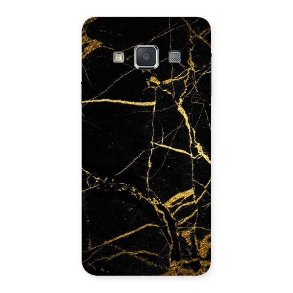 Black And Gold Design Back Case for Galaxy A3