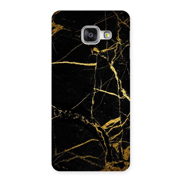 Black And Gold Design Back Case for Galaxy A3 2016
