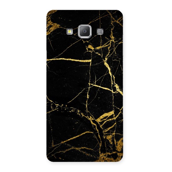Black And Gold Design Back Case for Galaxy A7