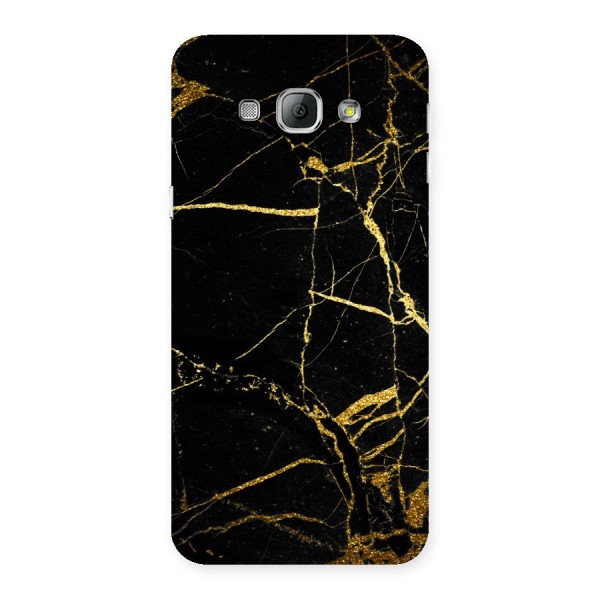 Black And Gold Design Back Case for Galaxy A8