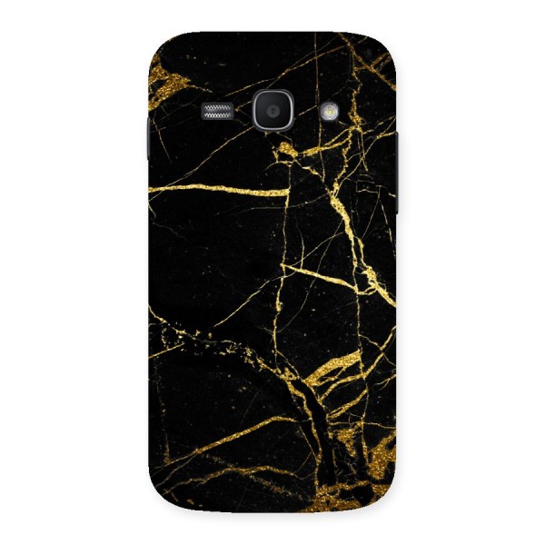 Black And Gold Design Back Case for Galaxy Ace 3