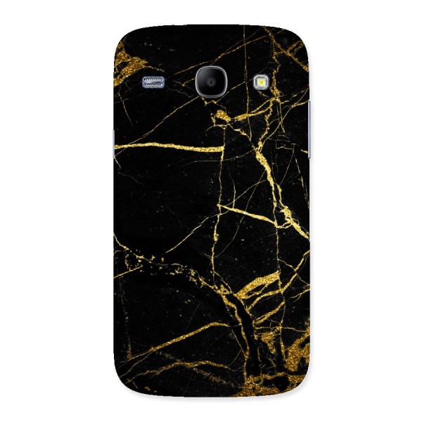 Black And Gold Design Back Case for Galaxy Core
