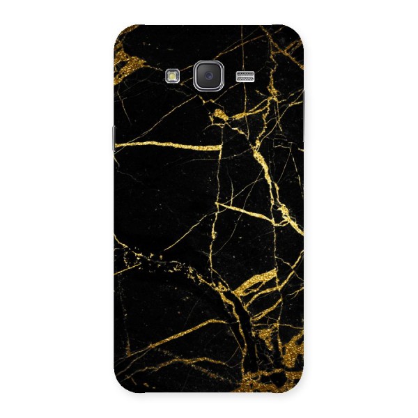 Black And Gold Design Back Case for Galaxy J7