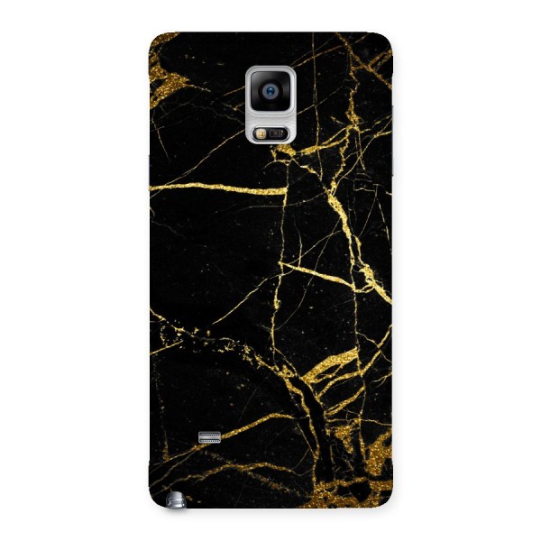Black And Gold Design Back Case for Galaxy Note 4