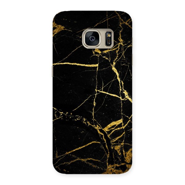 Black And Gold Design Back Case for Galaxy S7