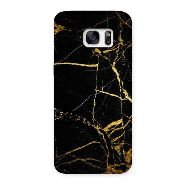 Black And Gold Design Back Case for Galaxy S7 Edge