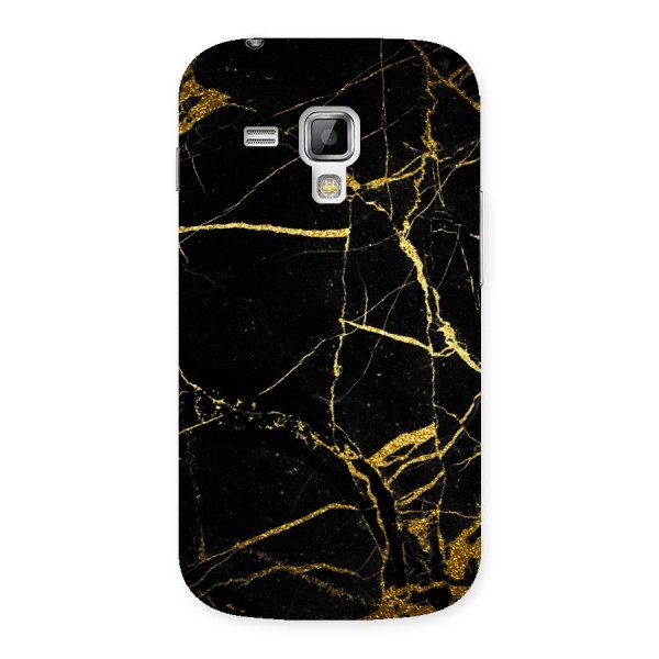 Black And Gold Design Back Case for Galaxy S Duos