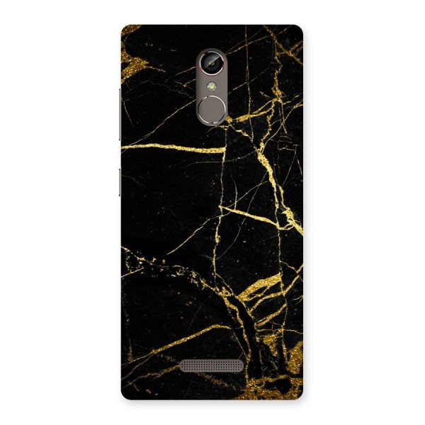 Black And Gold Design Back Case for Gionee S6s