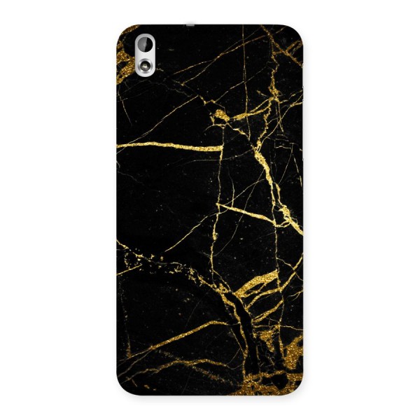 Black And Gold Design Back Case for HTC Desire 816s