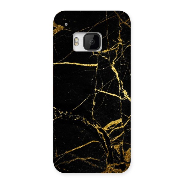 Black And Gold Design Back Case for HTC One M9