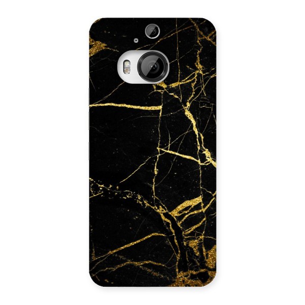 Black And Gold Design Back Case for HTC One M9 Plus