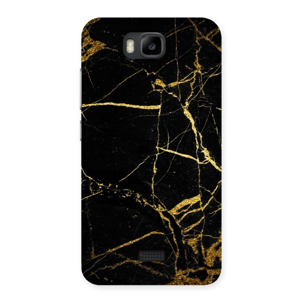 Black And Gold Design Back Case for Honor Bee