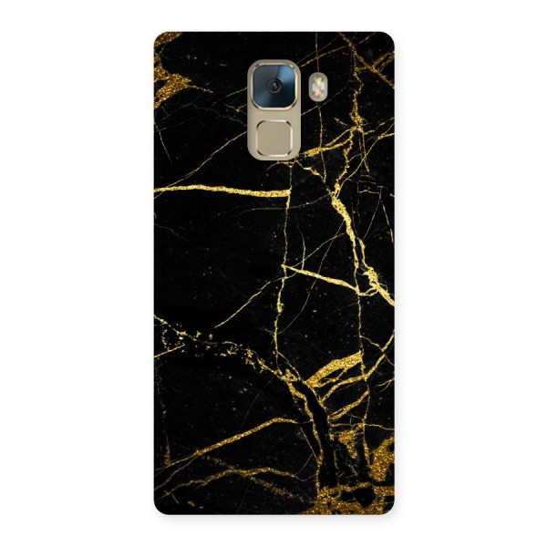 Black And Gold Design Back Case for Huawei Honor 7