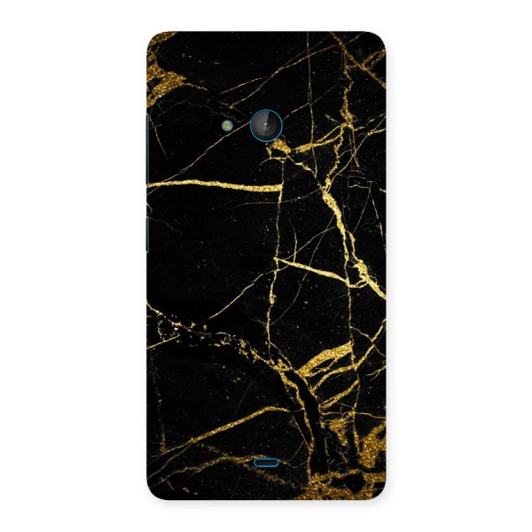 Black And Gold Design Back Case for Lumia 540
