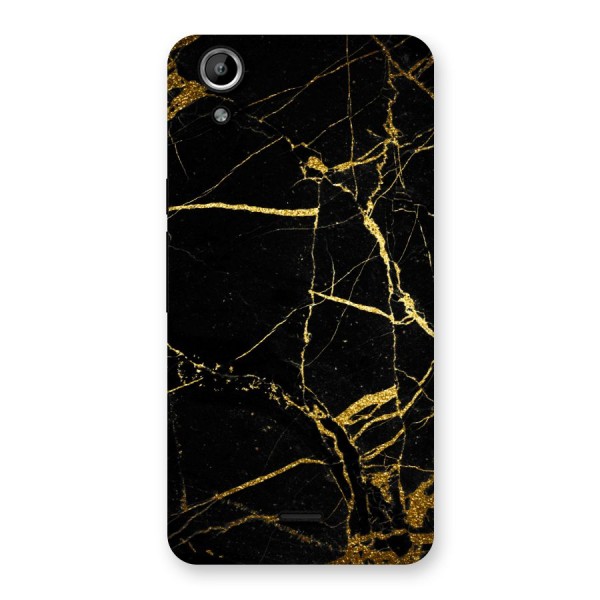 Black And Gold Design Back Case for Micromax Canvas Selfie Lens Q345