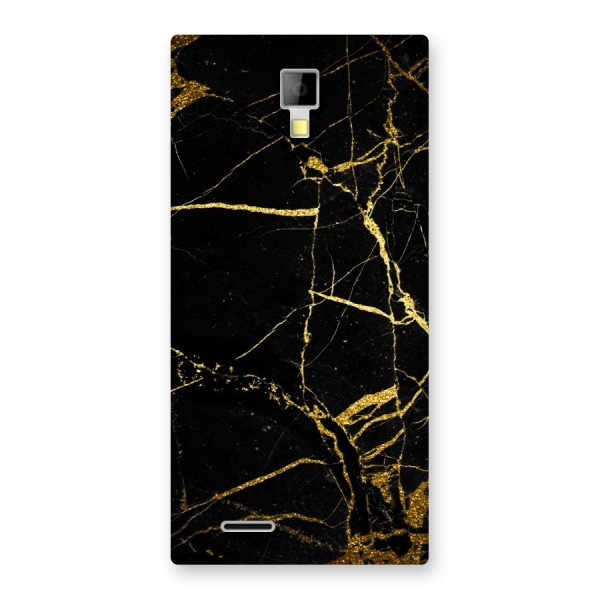 Black And Gold Design Back Case for Micromax Canvas Xpress A99