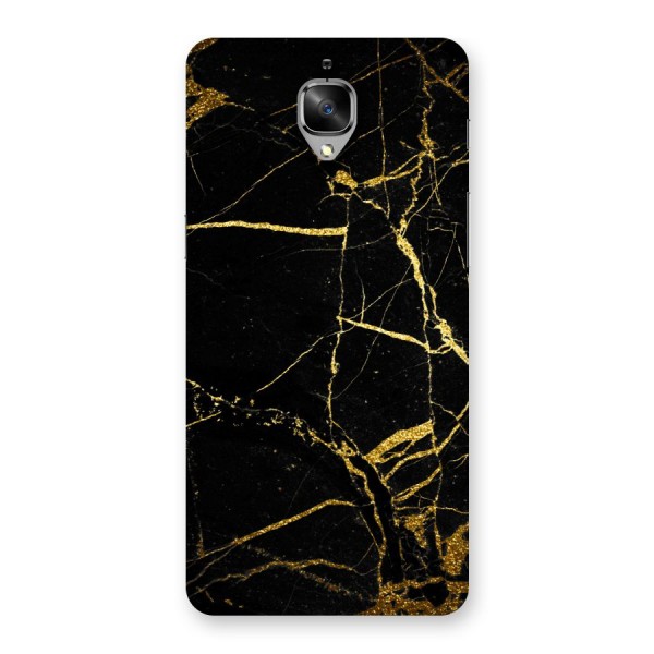 Black And Gold Design Back Case for OnePlus 3