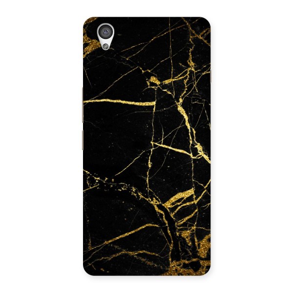 Black And Gold Design Back Case for OnePlus X