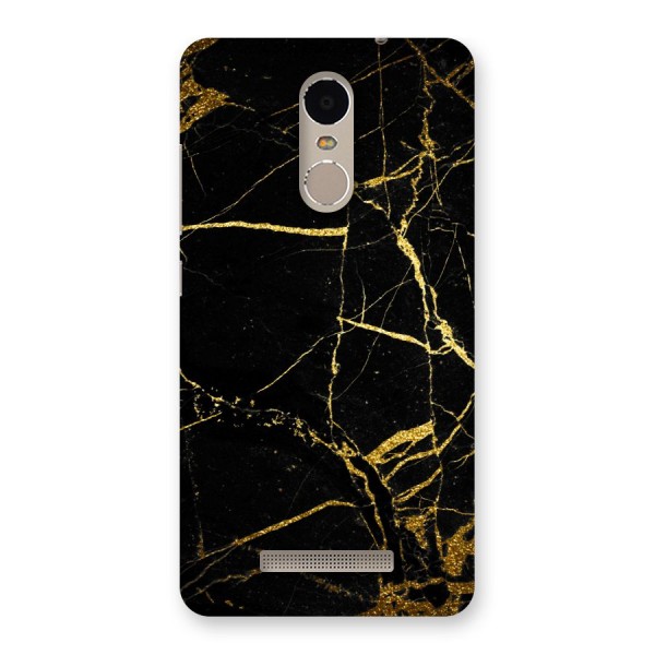 Black And Gold Design Back Case for Xiaomi Redmi Note 3