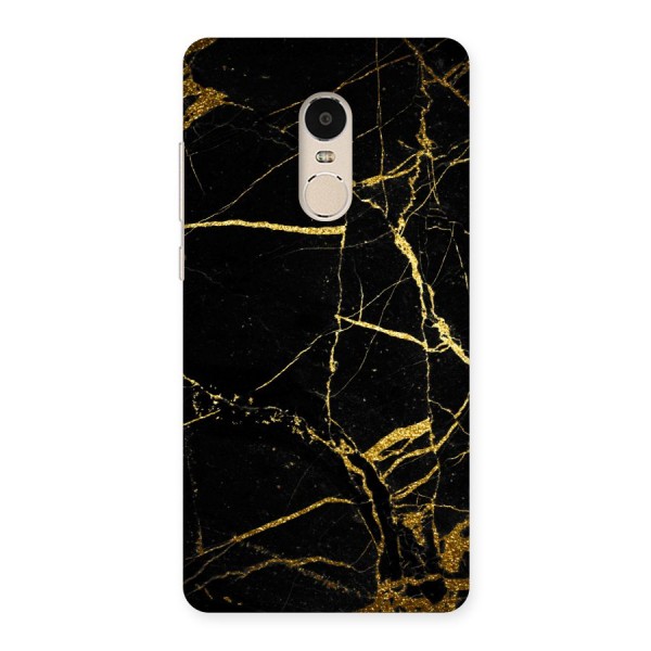 Black And Gold Design Back Case for Xiaomi Redmi Note 4