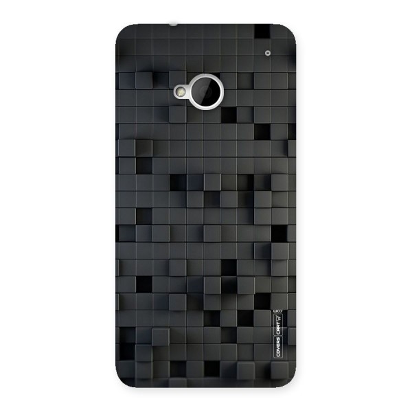 Black Bricks Back Case for HTC One M7